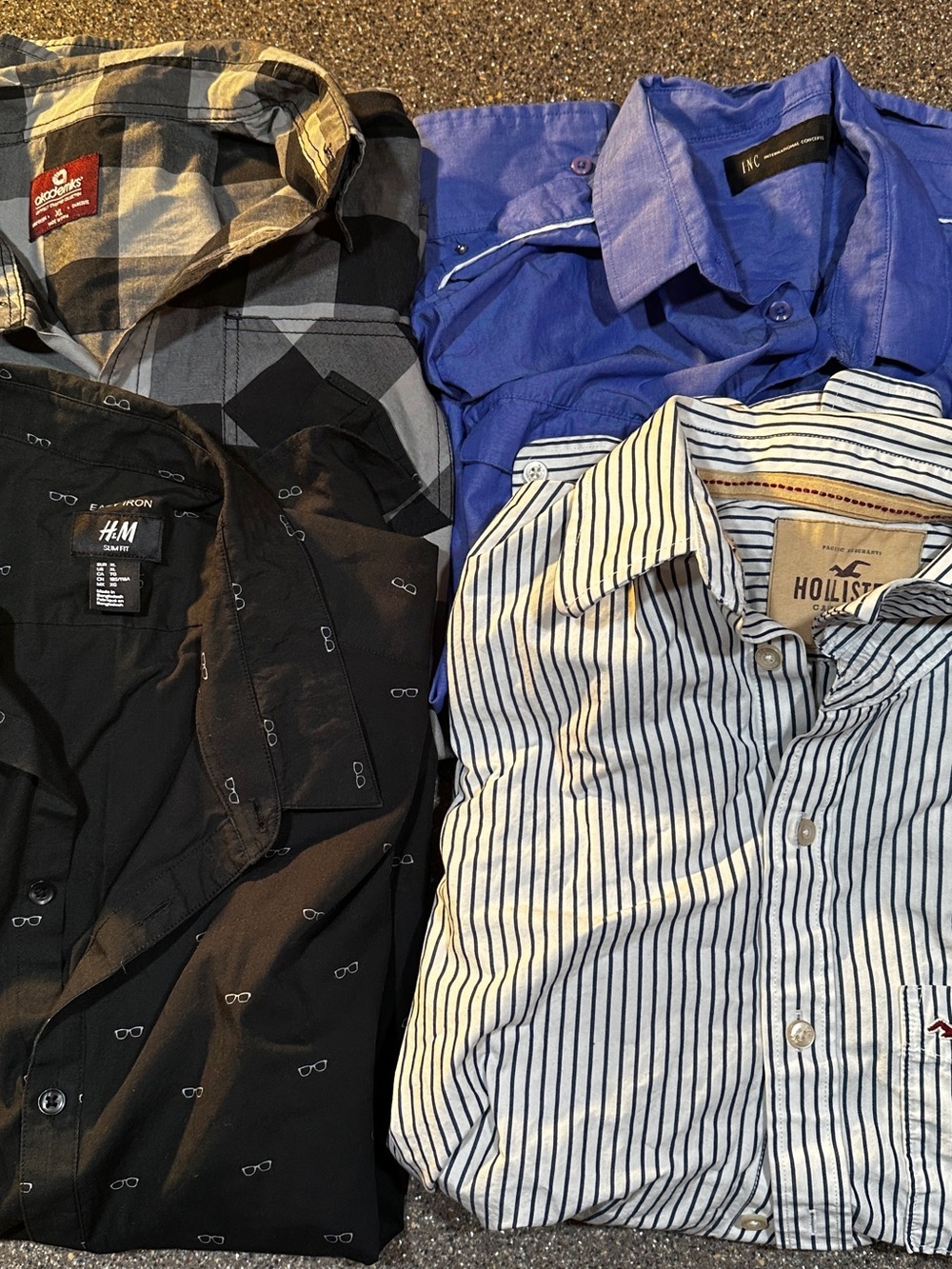 Mens Lot of 4 Casual Dress Shirts XL like New